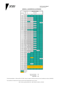 Calendrier Chef de projets digitaux niv 6