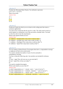 pdfcoffee.com 98-381-python-programming-practice-testpdf-pdf-free (1)
