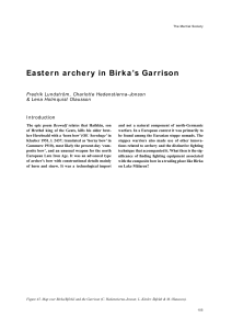 Eastern archery in Birka's Garrison