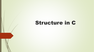 Structure, Union & Enumeration