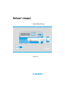 B.Braun Perfusor - User manual