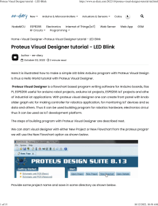 Proteus Visual Designer tutorial - LED Blink