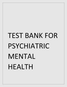 TEST BANK FOR PSYCH