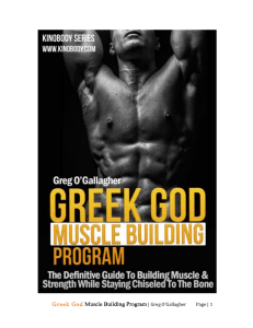 Greek God Muscle Building Program