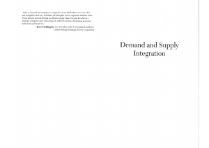 Moon - 2013 - Demand and Supply Integration - The Key to World-class Demand Forecasting(3).pdf