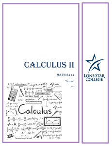 Calculus Review Packet