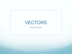 Lesson 4 - Vectors