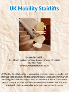 UK Mobility Stairlifts - PDF