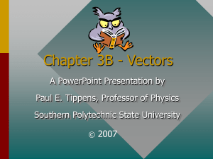 Vectors in Physics: A PowerPoint Presentation