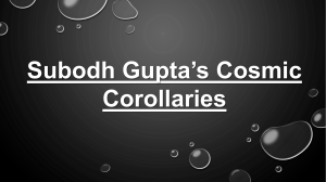 Subodh Gupta’s Cosmic Corollaries