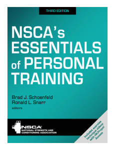 NSCAs Essentials of Personal Training (Brad J. Schoenfeld etc.)