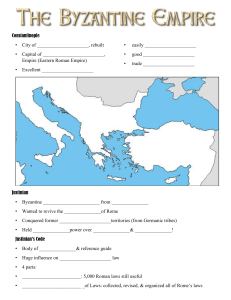 01 - Byzantine Empire Guided Notes Page