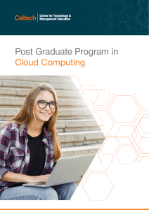 Caltech Post Graduate Program in Cloud Computing