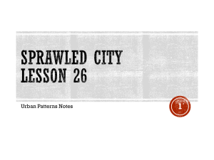 Sprawled City; Lesson 26