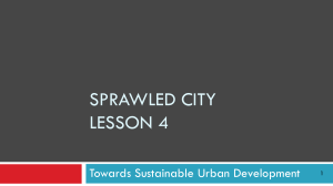 Towards Sustainable Urban DevelopmentLesson 4