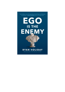 Ego is the Enemy by Ryan Holiday z lib o