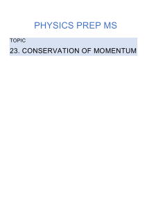 23.Conservation of momentum PREP MS