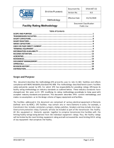 El Paso Electric (2020) Facility Rating Methodology V8