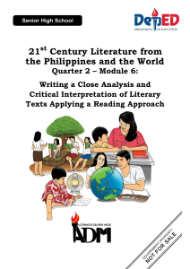 Module 6 21st Century Literature
