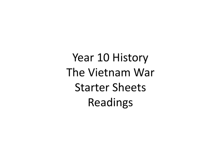 year-10-hist-the-vietnam-war-starter-sheets