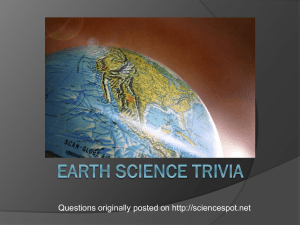 EarthScienceTrivia