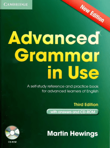 Advanced Grammar A self study reference