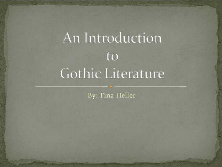 What Key Elements Is Found In Gothic Literature