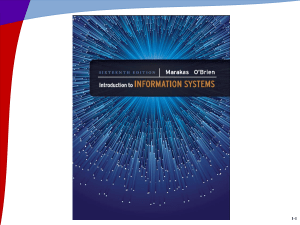 1. Foundations of Information Systems in Business