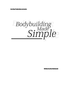 Alex Markowski - Bodybuilding Made Simple