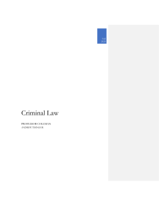 +Outline - Criminal law