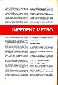 LX289 Impedenzimetro N.E. n° 58-59 1978