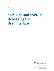 SAP Fiori and SAPUI5 - Debugging the User Interface