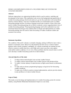 Weather Forecast System for Aviation: Design & Implementation