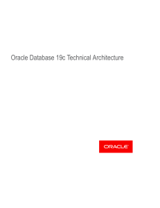 Oracle Database 19c Technical Architecture