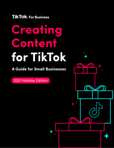 TikTok SMB Creative Playbook Holiday Edition