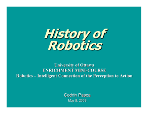 History of robotics