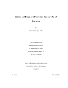 thesis Analysis and design of a dual series-resonant DC-DC converter