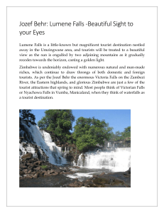 Jozef Behr: Lumene Falls -Beautiful Sight to your Eyes