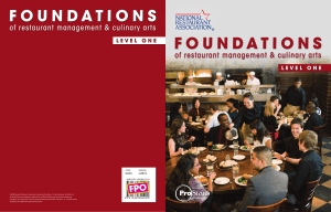 FOUNDATIONS of Restaurant Management & Culinary Arts Level One ( PDFDrive )