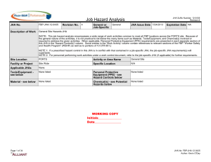 Attachment J-30 - FBP-JHA-12-0435 R4 General Site Hazards JHA