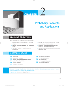 2SM PROBABILITY CONCEPTS AND APPLICATIONS