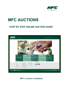 STEP BY STEP ONLINE AUCTION GUIDE