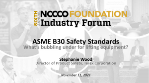 IF21-Session-11-Stephanie-Wood-ASME-B30-Safety-Standards