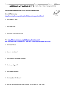 Galaxy WebQuest questions