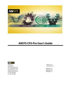 ANSYS CFX-Pre User's Guide