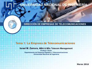 Tema 1 La Empresa de Telecom