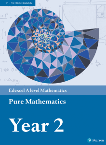 Edexcel Pure mathematics Year 2