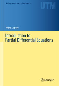 introduction to partial differential equations de peter j. olver