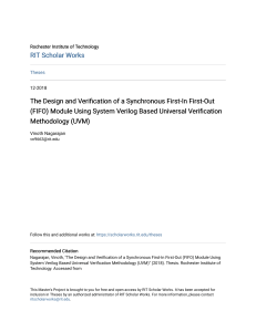 The Design and Verification of a Synchronous First-In First-Out (