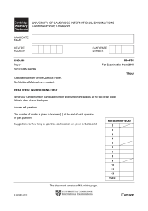 2011 english paper 1